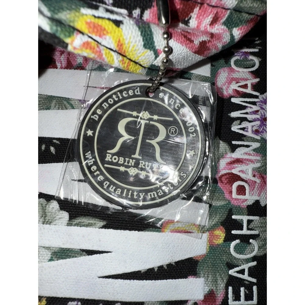 Robin Ruth City‎ Bag Panama City Floral Black Shoulder Handbag Tote Zip New